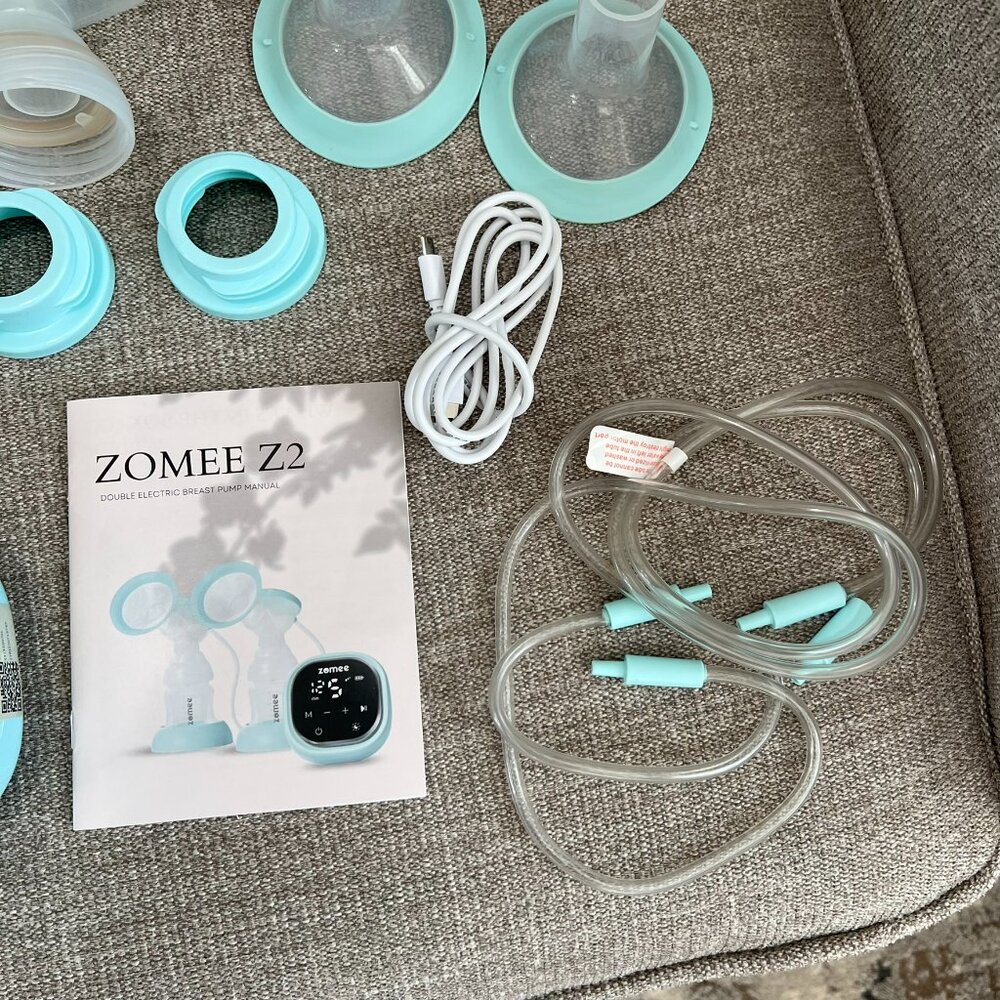 Zomee Z2 Double Electric Breast Pump in Box Nearly New - Picture 9 of 14